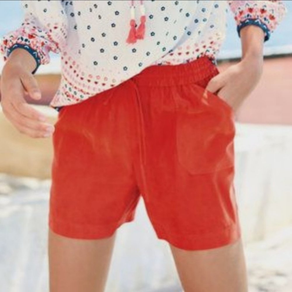 Boden Talia Shorts -Blood Orange Sz 8R - High Waisted